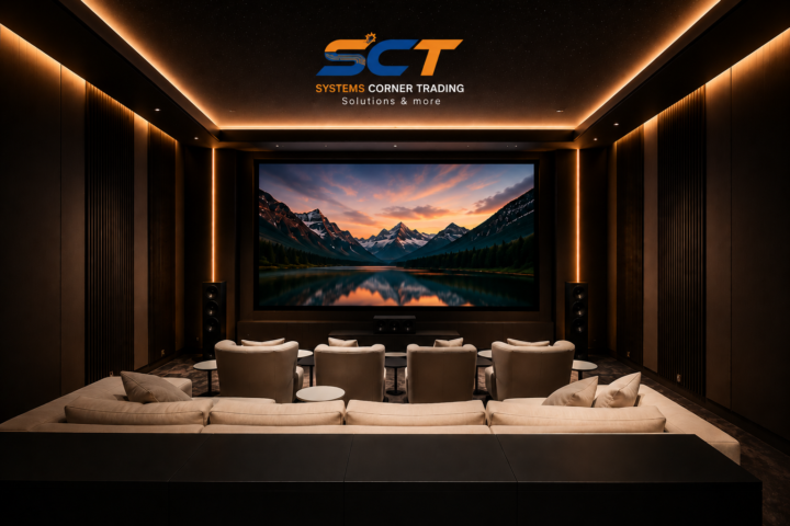 Luxury Home Cinema by Systems Corner Trading in Saudi Arabia