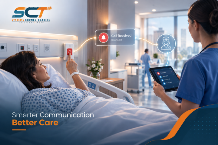 Nurse Call System connecting a hospital patient with healthcare staff