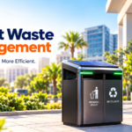 Smart Waste Management solution with a solar-powered smart bin for IoT-based waste monitoring and collection.
