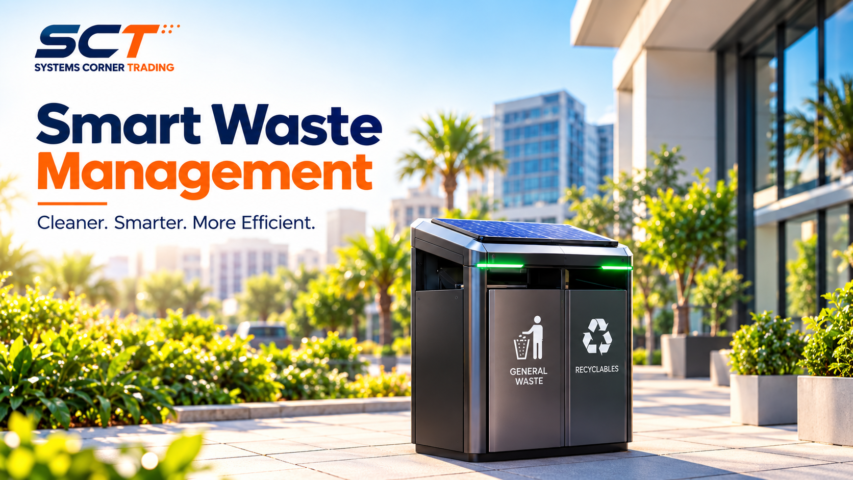 Smart Waste Management solution with a solar-powered smart bin for IoT-based waste monitoring and collection.